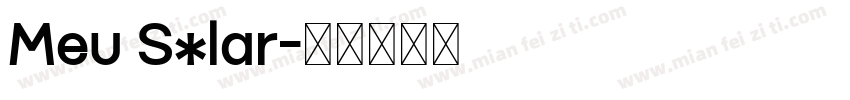Meu Solar字体转换